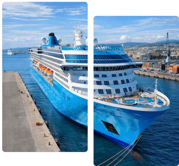 blue ship image